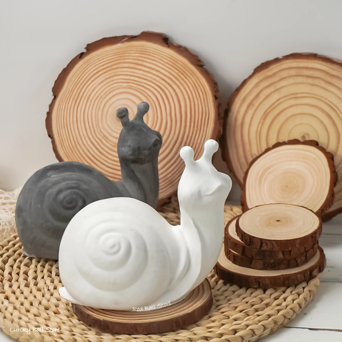 DIY Lovely Large Snail Concrete Silicone Mold 3D Cute Animal Resin Crafts Casting Tools Gypsum Candle Mould Home Desktop Decor