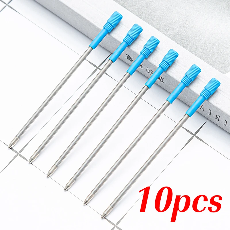 82mm Metal Refill Diamond Crystal Pen Refill 8.2CM Blue Black Metal Pen Ballpoint Pen Refill  School Office Stationery - bixin