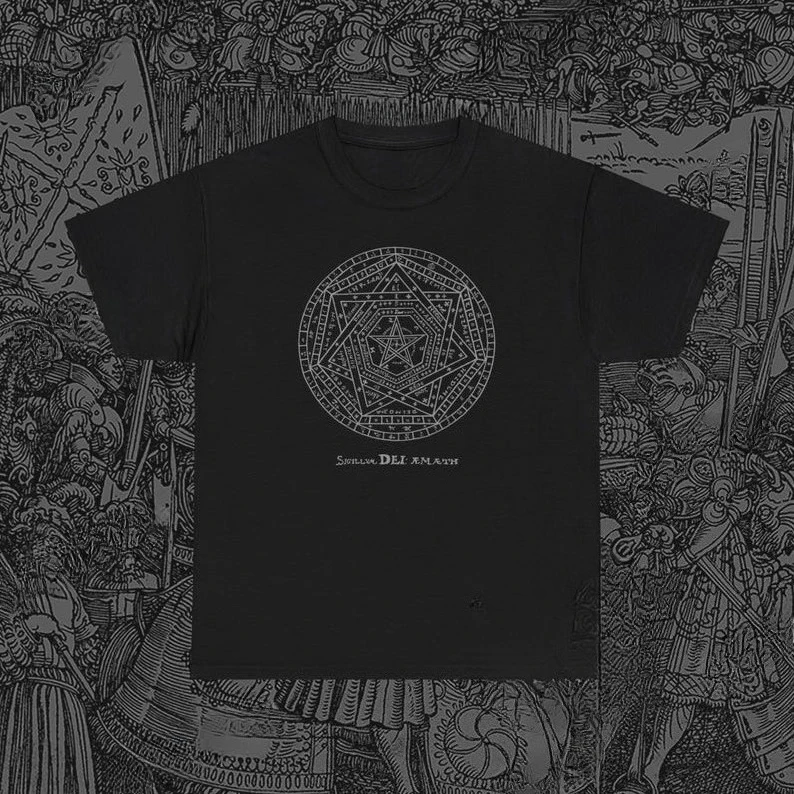 Sigillum Dei Aemeth Shirt Seal of God John Deeno Magic Ritual Magic Vintage Quality Personality Casual Street Crew Neck T-shirt