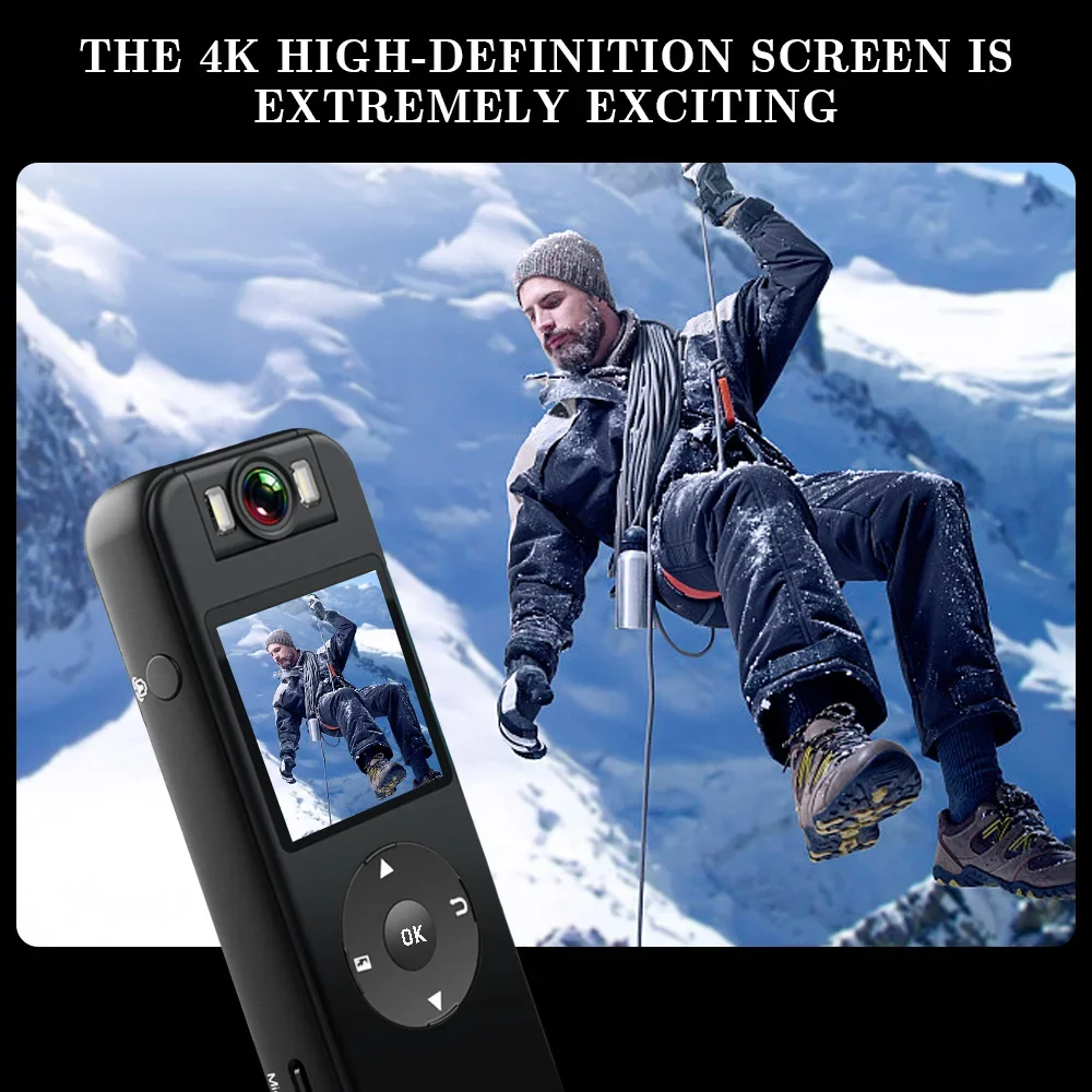 Z09 Telecamera WIFI 4K 1080P H.264 Video Palmare 180 °   Obiettivo grandangolare per fotocamera Registratore HD rotante Batteria al litio wireless 1400mAh