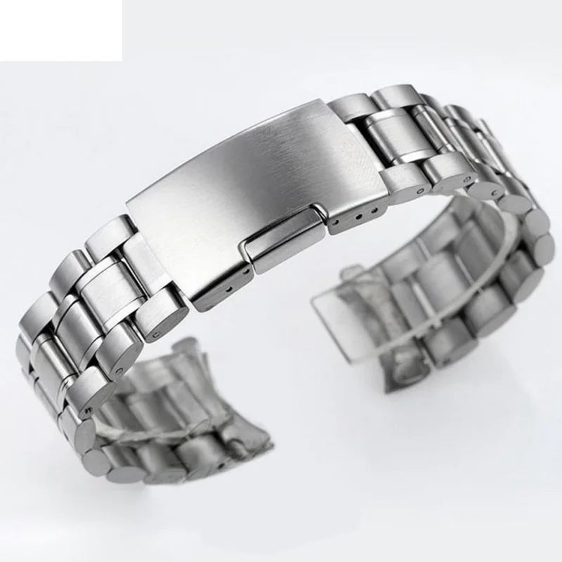 12 14 16 18 19 20 21 22 24 mm hochwertiges massives Edelstahl-Uhrenarmband mit gebogenem Ende, Armband-Zubehör mit Werkzeug – Detail 10