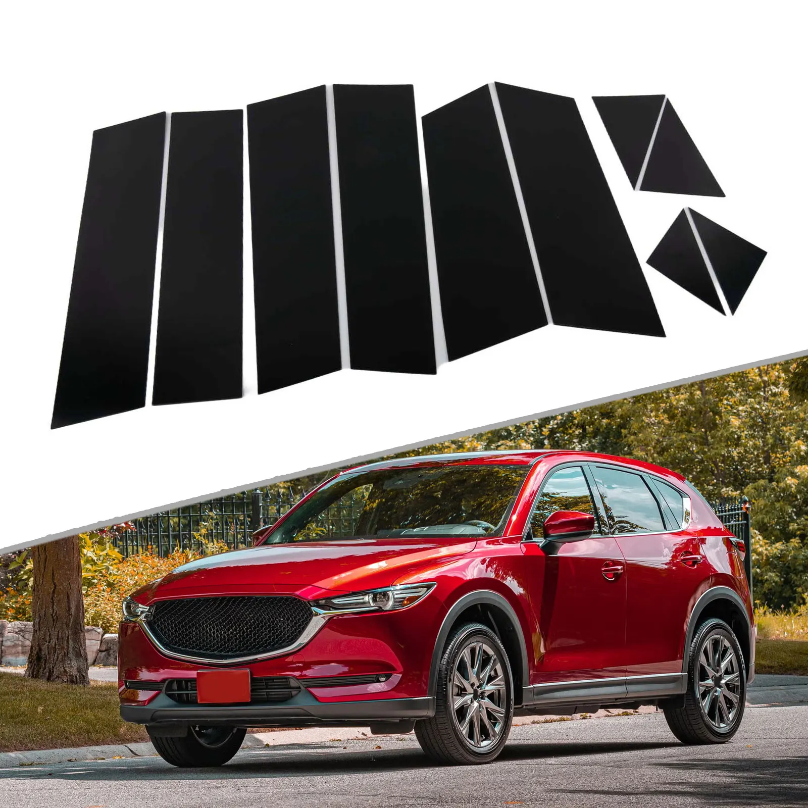 Couverture de poteaux de pilier de restauration de véhicule, Modification de voiture, installation facile, garniture de voiture, décoration de voiture, Performance fiable