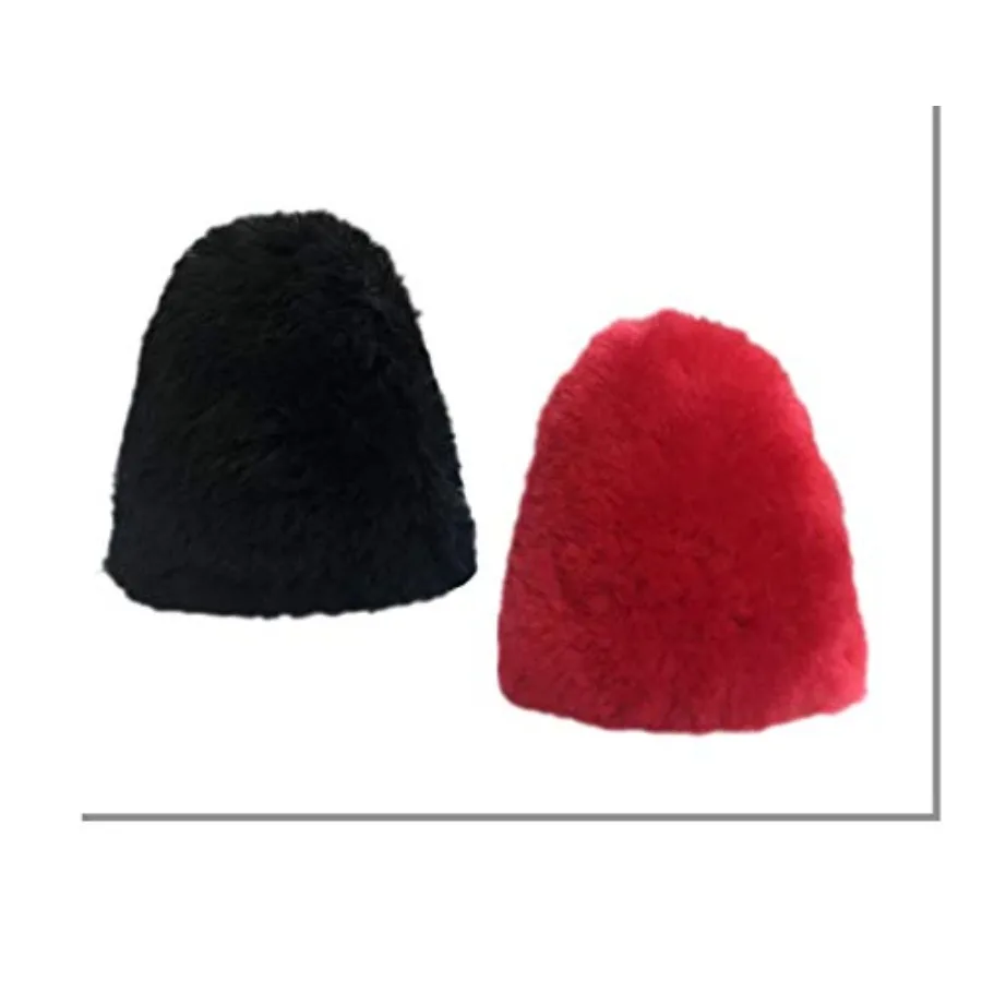 Large Dual 100% Lamb Wool Buffer Covers Fit 2.75