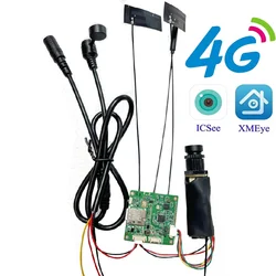 Module DIY 4G SIM Card Mini 1080P Camera IPC Security Surveillance IP Camera 25fps IEMI Change Audio Onvif Cctv Icsee Xmeye