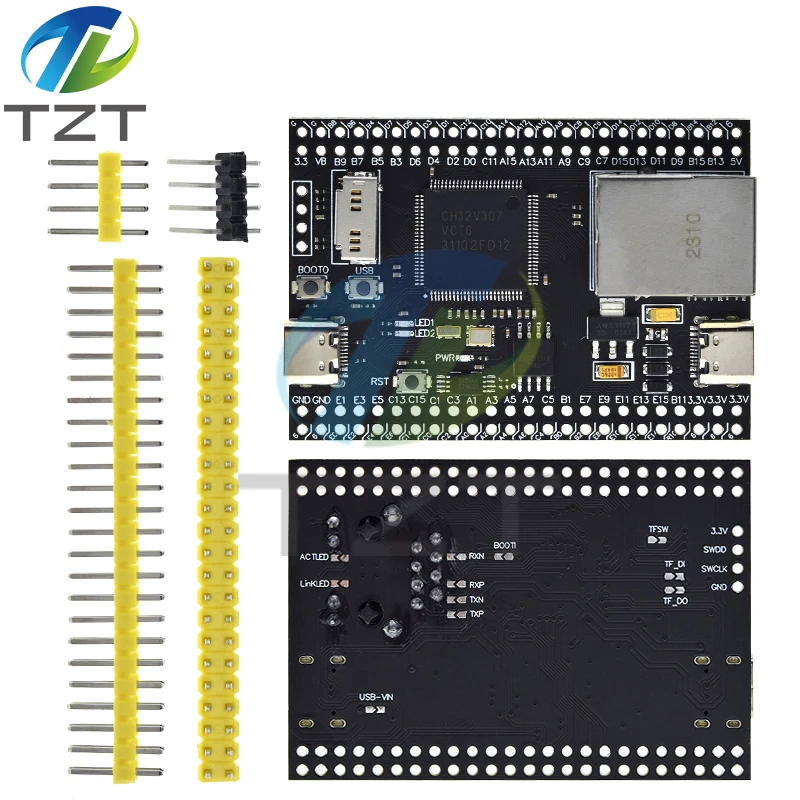 CH32V307VCT6 Development Board RISC-V Core Support RT-Thread Onboard 32-bit RISCV Controllers Support RT-Threads For Arduino