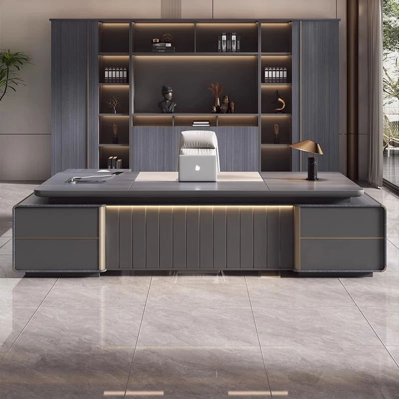 

Luxury , Simple Modern CEO Manager , Office Desk And Chair Set, Executive Table