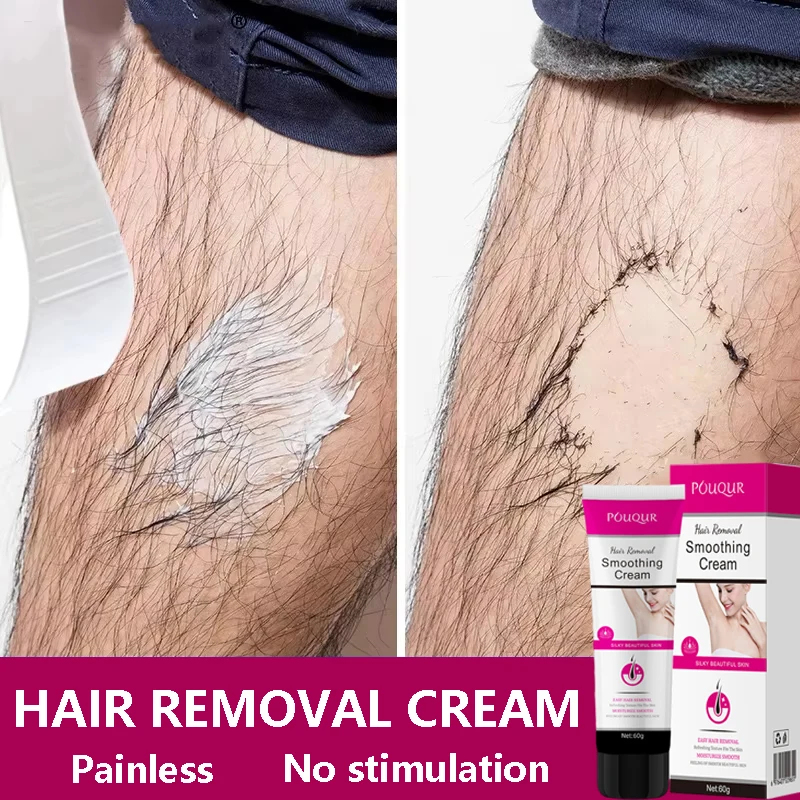 

Hair Removal Cream Painless Gentle Hair Remover Protect Pores from Clogging Non-irritating Nourish Smoothing Skin Care