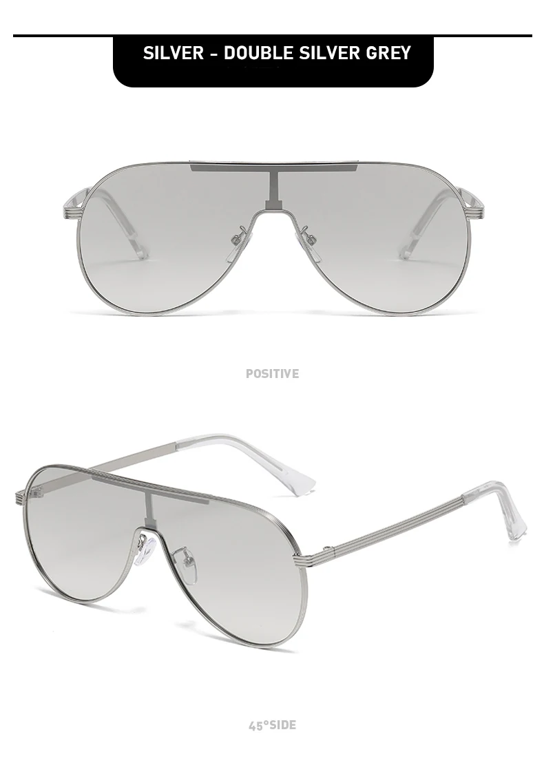 Vollformat-Pilotensonnenbrille im neuen Stil mit großen Rahmen, modische, trendige Metallsonnenbrille, personalisierte Sonnenbrille 2524 – Detail 14