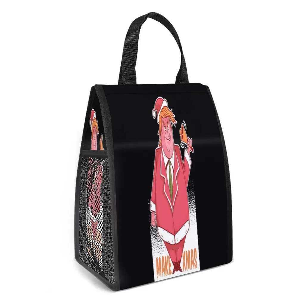 

Santa Trump_1 Lunch Box Women Resuable Leakproof Cooler Thermal Food Insulated Lunch Bag Kids School Children