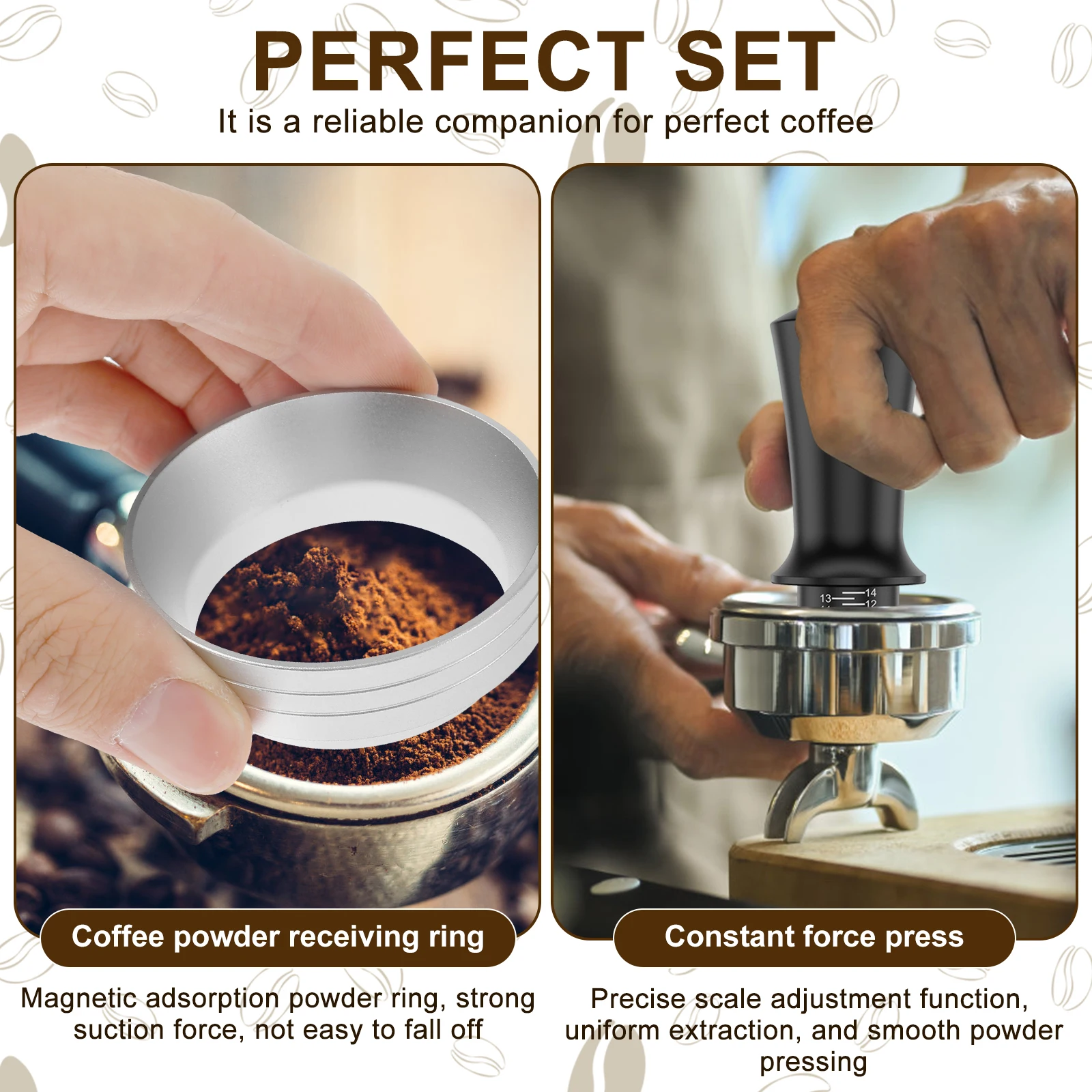 51mm RVS Lente Geladen Gekalib - Espresso Tamper Set recensie en prijs