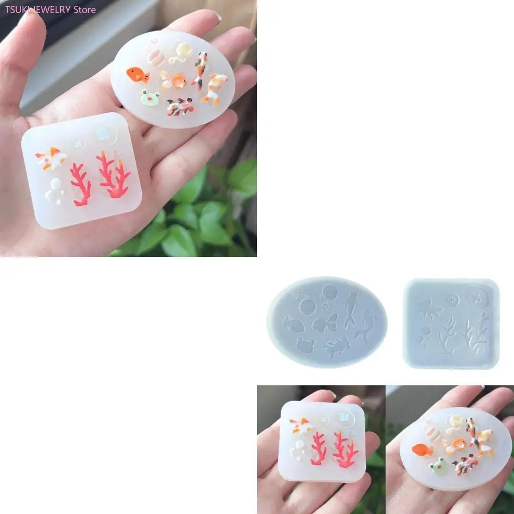 

62KE силиконовая форма для рыб/кораллов, ювелирных изделий, DIY, форма для рукоделия, домашний орнамент, форма для рукоделия