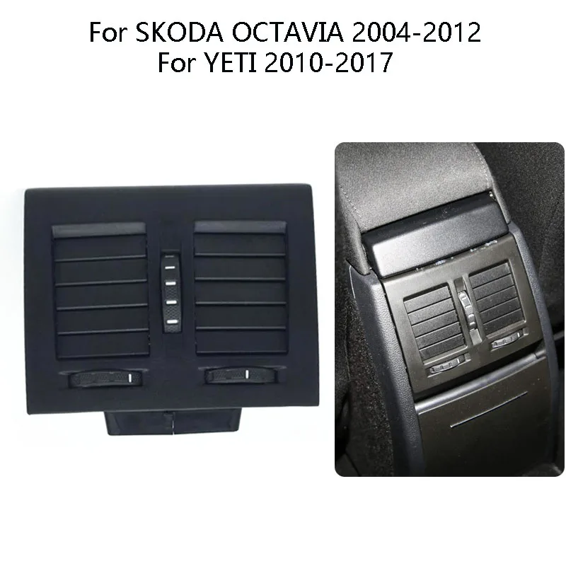 

Car Rear Row Central Armrest A/C Air Vent Air Conditioning Outlet For Skoda Octavia 2004-2012 Yeti 2010-2017