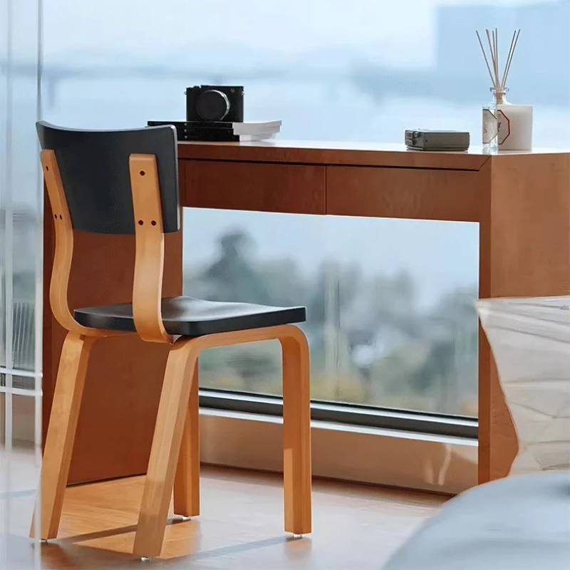 

Dopamine Modern Dining Chair Solid Wood Designer Chair for Small Space Compact Kitchen Seat with Backrest Nordic Home Furniture