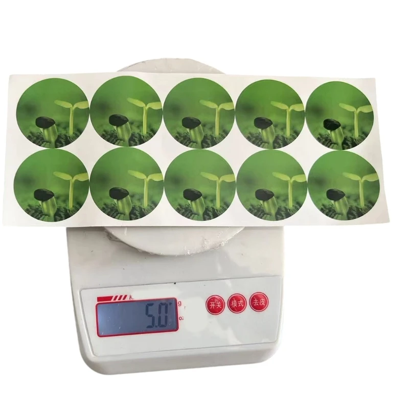 Nhãn thực vật thủy canh Vòng 1.7 inch Nhãn giỏ tăng trưởng thực vật cho cây con Nhãn dán thực vật thủy canh tự dính