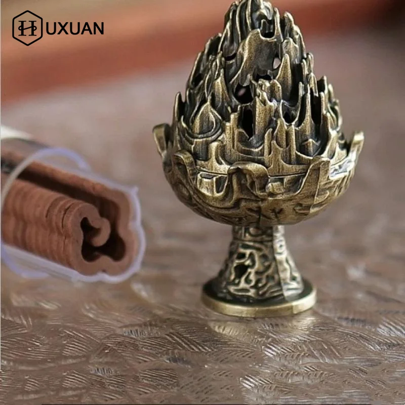 Portable Boshan Incense Burner - Creative Tabletop Ornament Home Office Decor Collectible Fragrance Tool