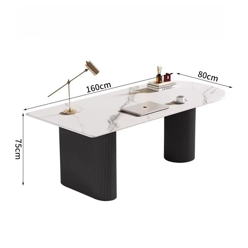 

Шиферный офисный стол для босса, простой компьютерный стол, бытовой обеденный стол для небольшой квартиры