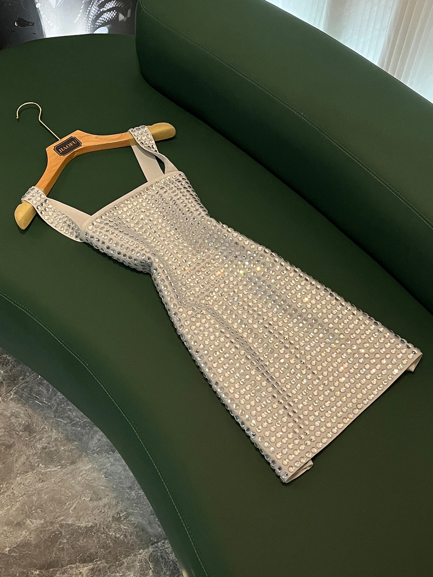 

Sexy Sparkling Diamond Strap Dr Women's Dr Slimming U605 Faionable Quali Ci Commute Suitable mid Waist Step Skirt