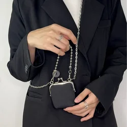 New Clip on Coin Purse for Women High-quality Denim Shoulder Bag Fashionable Lipstick Designer Mini Crossbody Bag