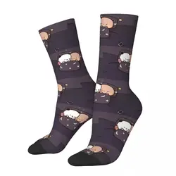 Happy Men's Socks Cub Sleeping Vintage Harajuku Bubu Dudu Cartoon Hip Hop Casual Crew Crazy Sock Gift Pattern Printed