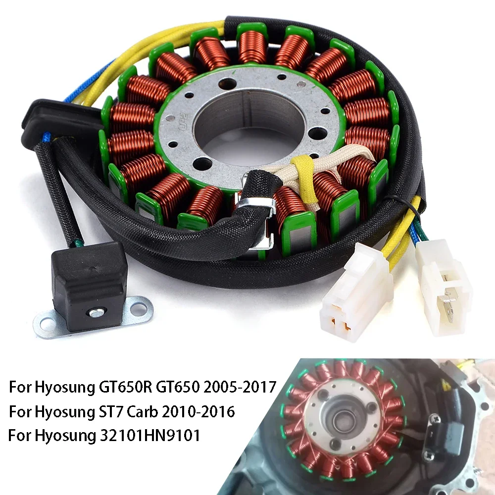 

Stator Coil For Hyosung GV650 GT650X ST7 GT650R GT650 FI 32101HN9101 For United Motor 650 V2C 650R For ATK GT GV 650 RFI 650R/X