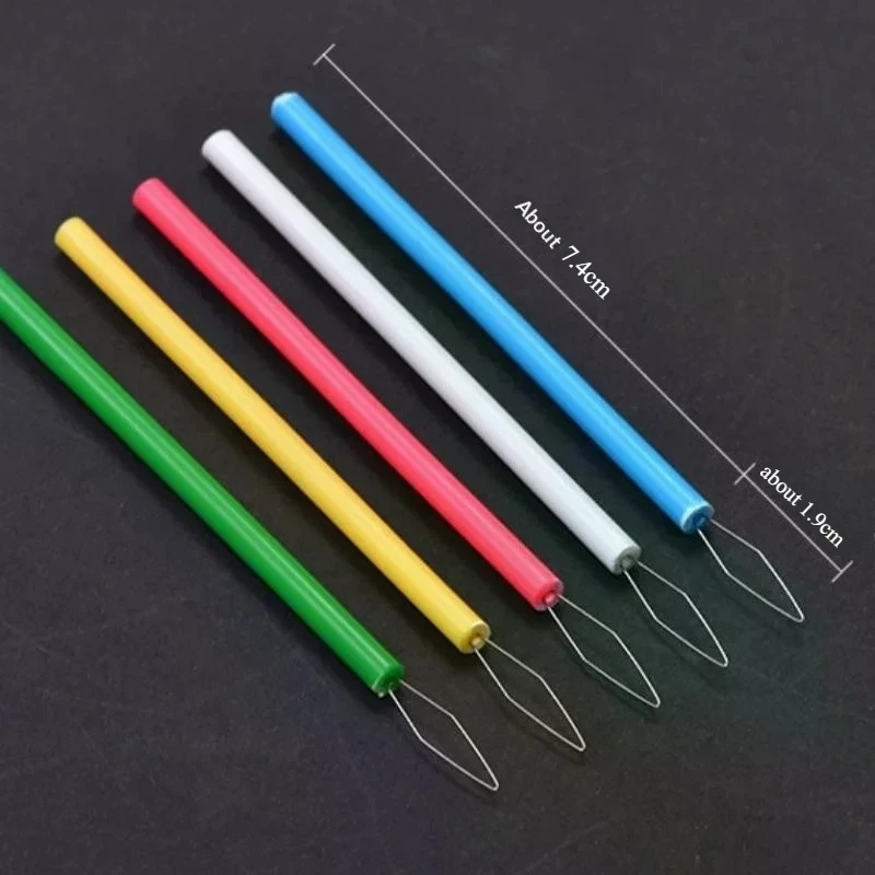 Leader Beader Einfädelhilfe Nähwerkzeuge Zylindrischer Bunter Nadel-Einfädler Näh-Einfädler DIY-Zubehör – Detail 10