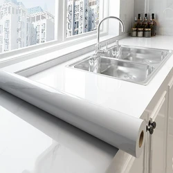 Pearlescent White Marble Waterproof Contact Paper Vinyl Self Adhesive Peel and Stick Decor Removable Wallpaper for Furniture