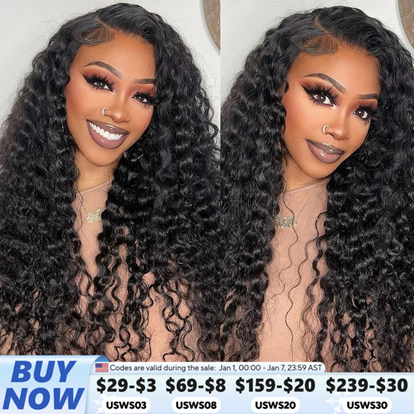 5x5 6x4 Deep Wave Glueless Wig Human Hair Ready To Wear Pre Cut Pre Bleached Pre Plucked 13x4 Lace Front Human Hair Wig Vrvogue