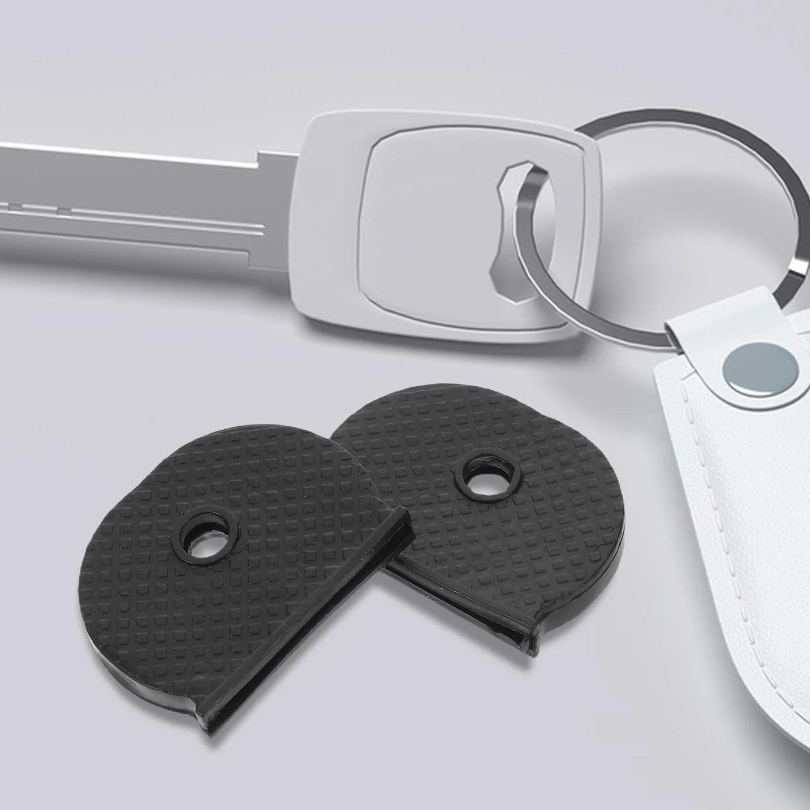 60 قطعة غطاء سيليكون عالمي أسود نصف دائرة مقاوم للماء دائم مفتاح فوب حامي لمفاتيح مكتب السيارة مفتاح خفيف الوزن