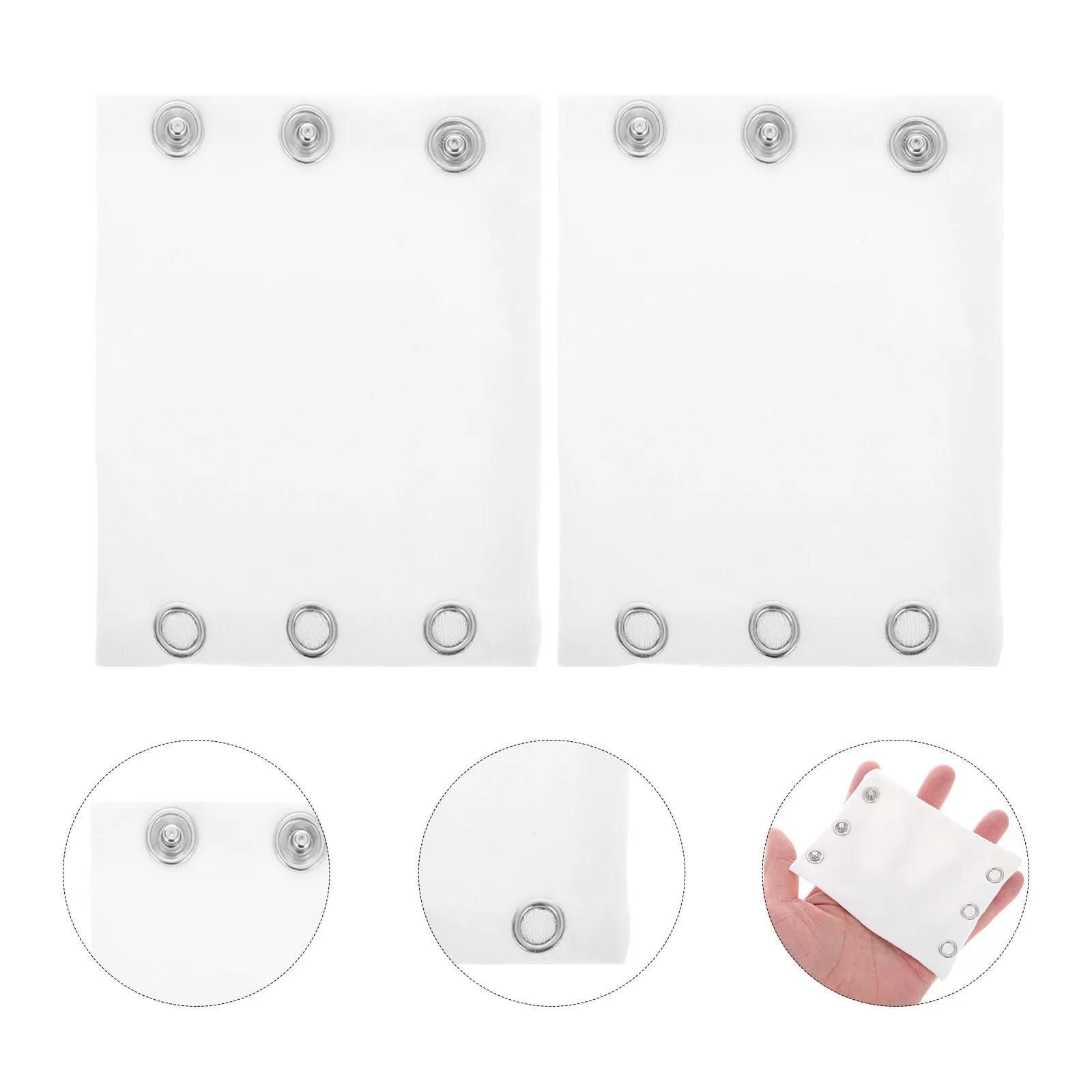 

Комплект из 2 удлинителей для комбинезонов для малышей, двухслойные, на кнопках, для детских комбинезонов, мягкие и удобные