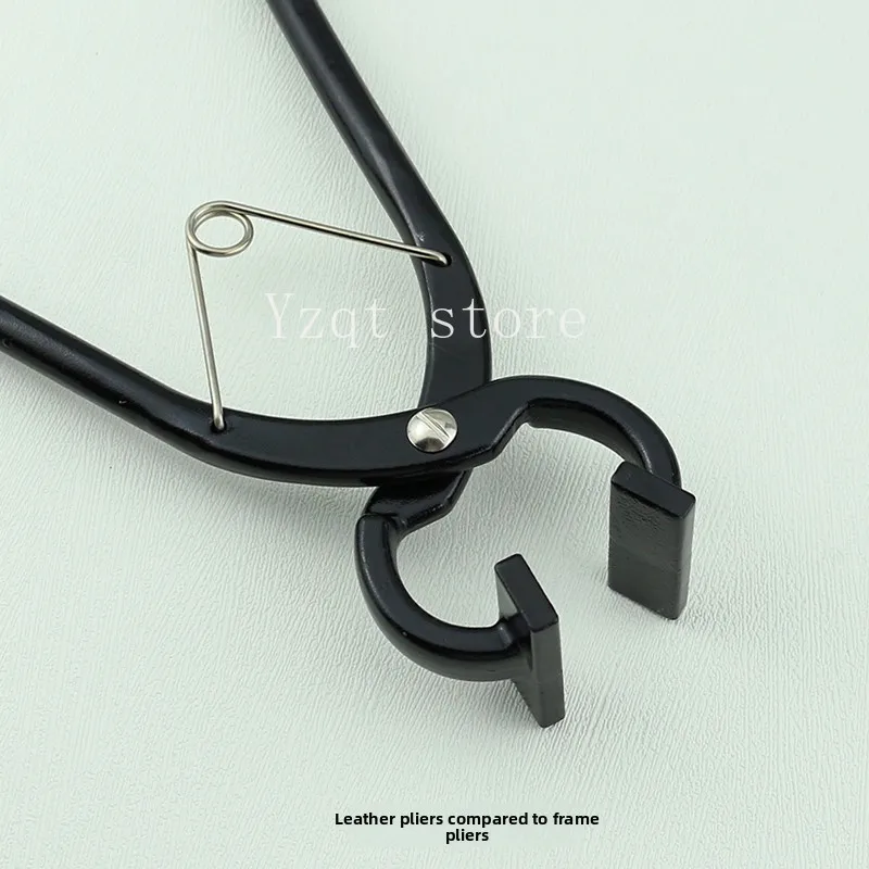 Zipper mounting pliers, flat , leather , frame , gold clamps, DIY handmade leather goods, bags, auxiliary tools, pliers