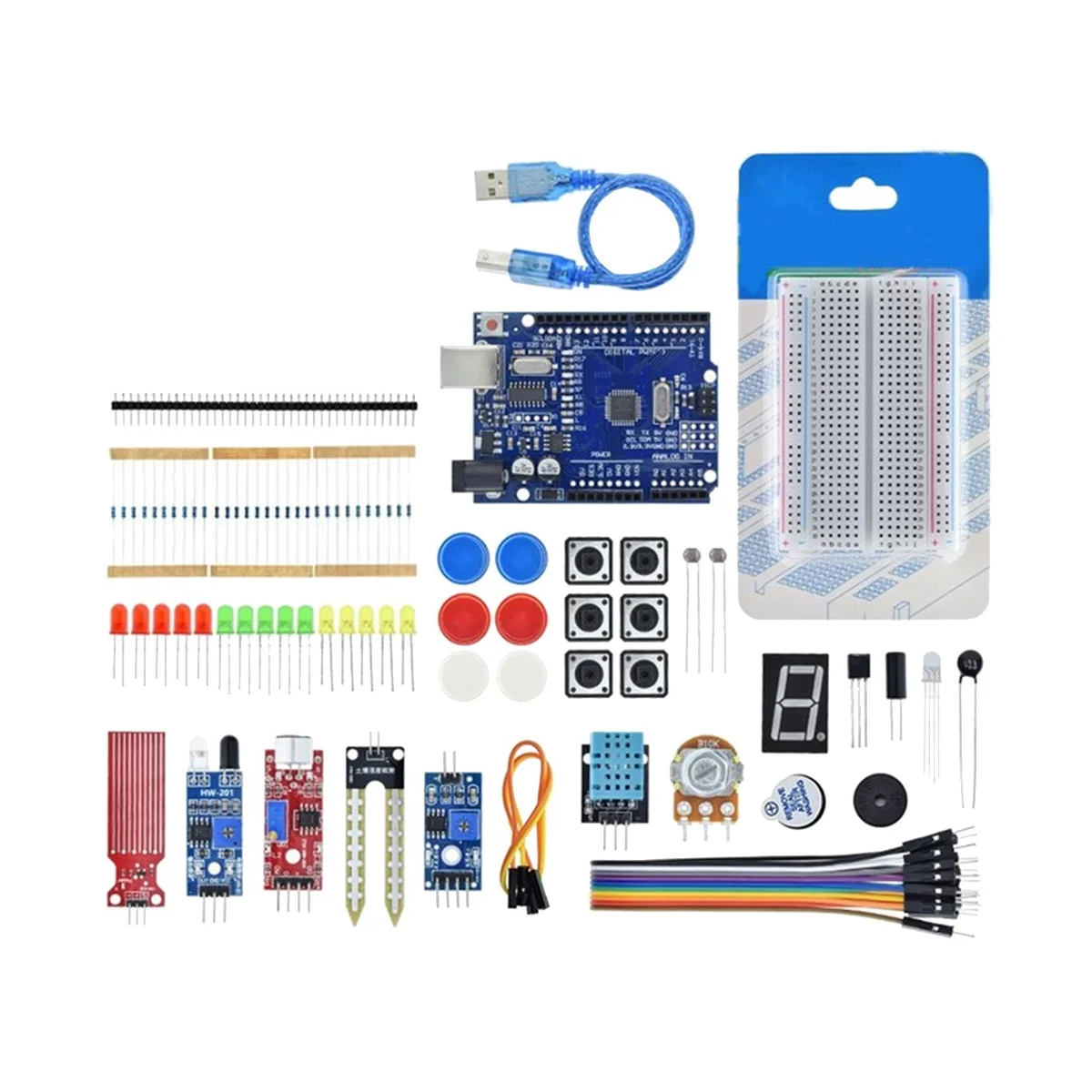 For R3 New Maker 400-Hole Set Switch Breadboard Sensor Obstacle Avoidance Module LED Light