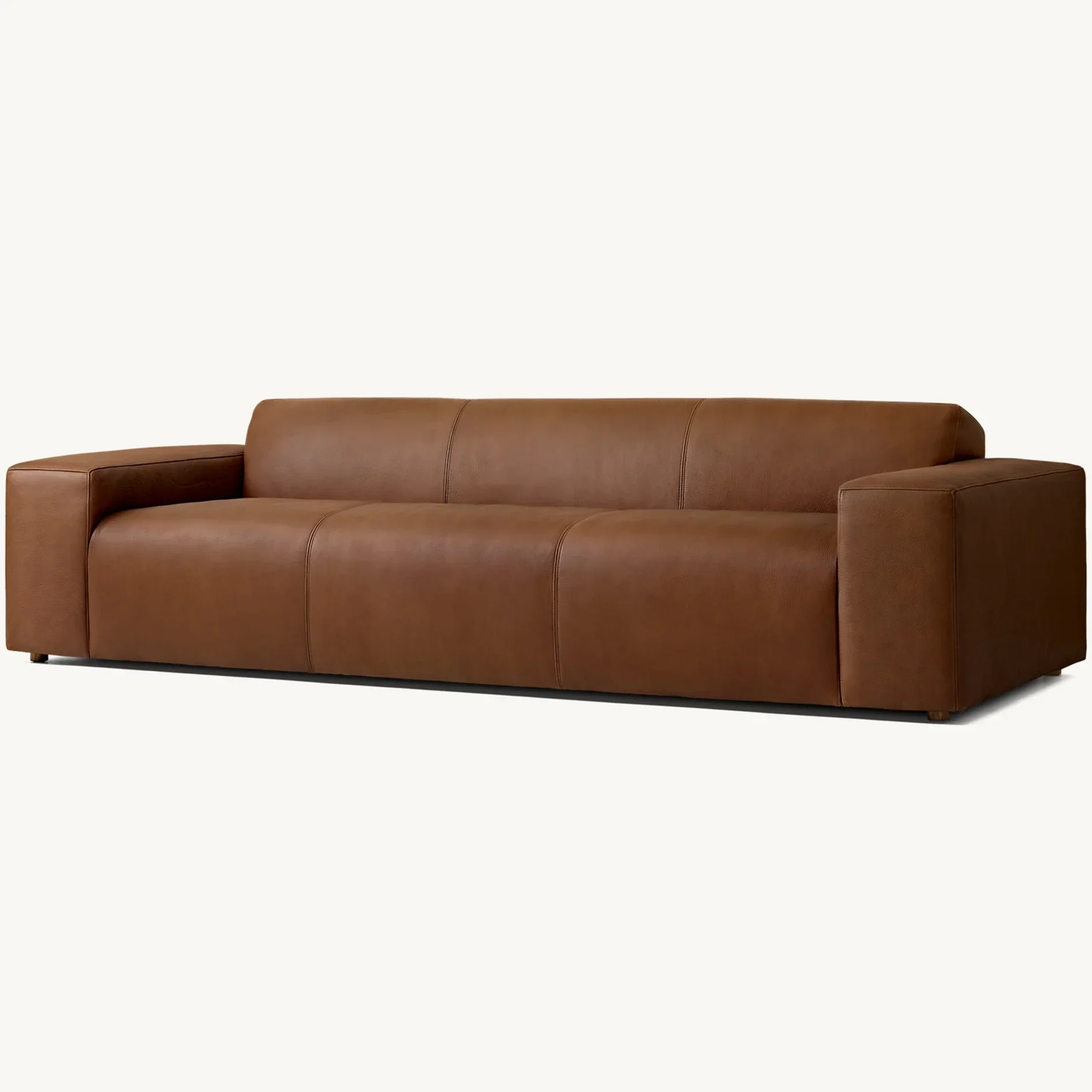Moderne Luxustilanlage Leder 3-Sitzer Couch Wohnzimmermöbel Modulsofas-Set A