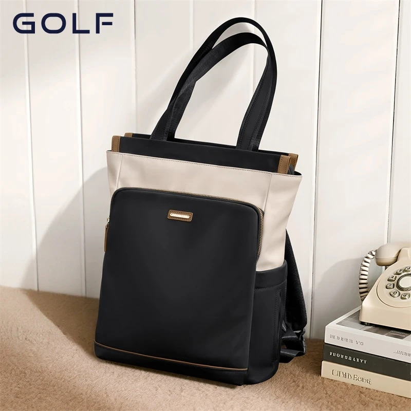 

GOLF QUALITY Oxford Cloth Backpack Large Capacity Waterproof 15.6 Inch Computer Tote Bag Lightweight Casual Commuter Handbag