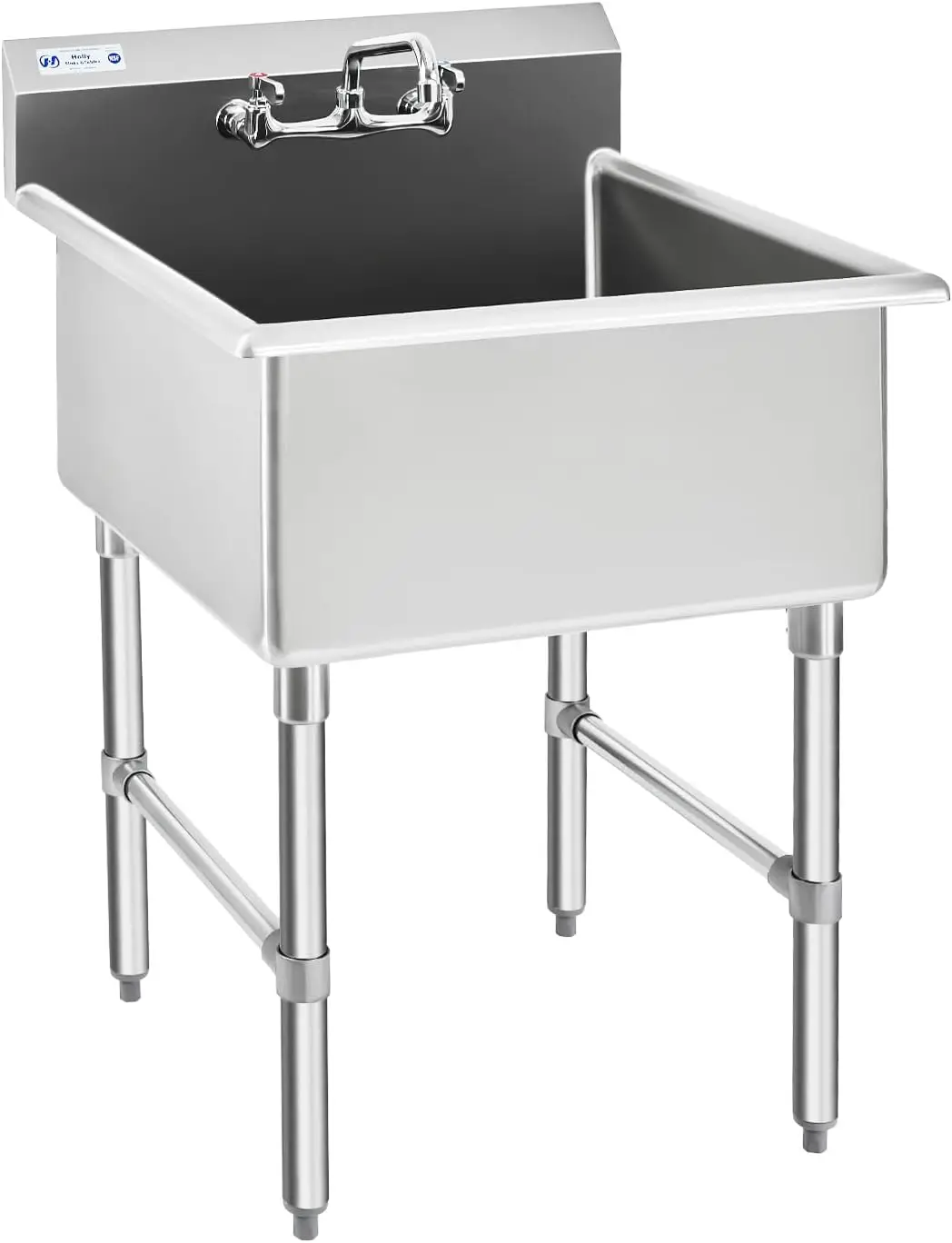 Stainless Steel Sink 1 Compartment NSF Prep & Utility Sink with 8