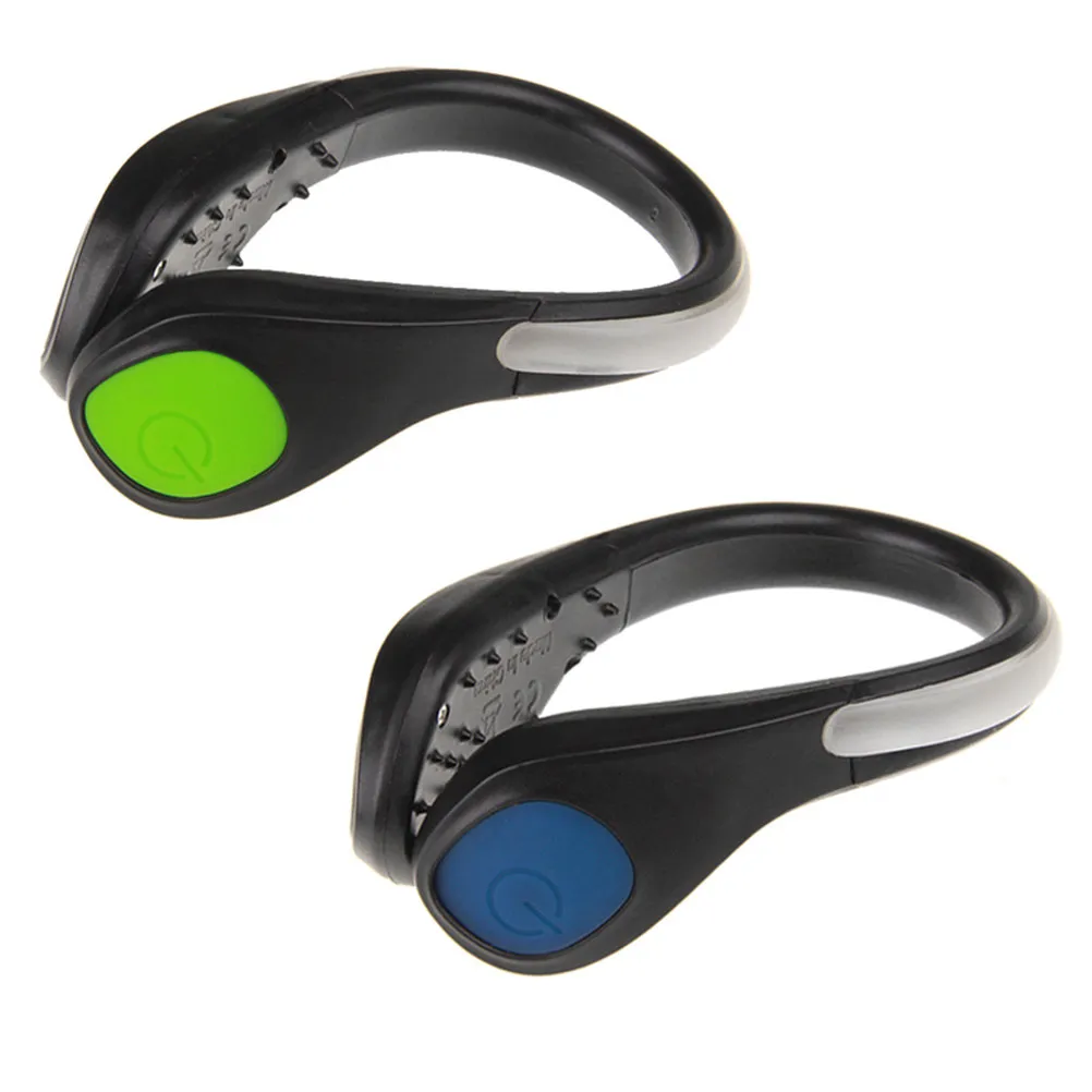 2Pcs LED Shoe Clip Lights Night Running Gear Enhanced Visibility Safety Illumination for Outdoor Activities Weatherproof Fit