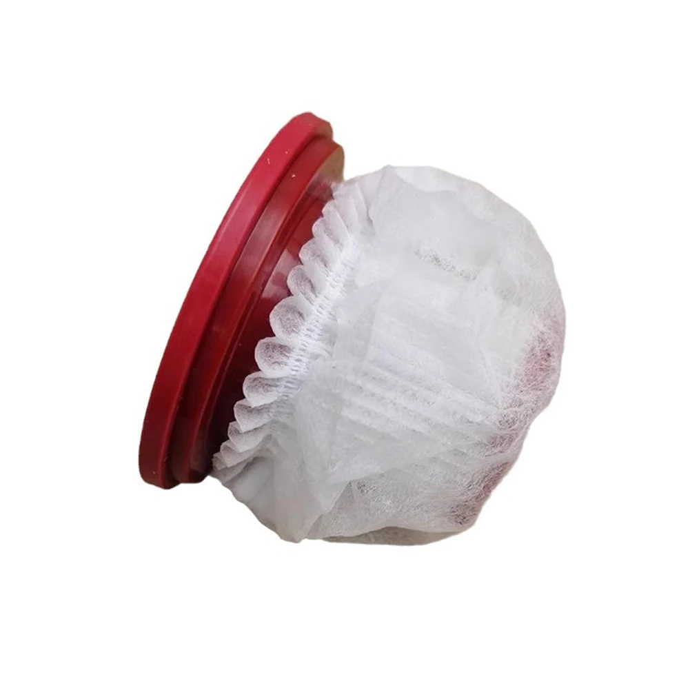 100 Pack Non-Woven Vacuum Cleaner Filter Covers, 10x7cm Dust-Proof Mesh Protectors For Standard Filters Vacuum Cleaner Parts