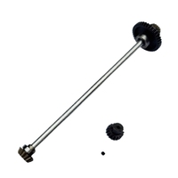 Metal Main Axle Central Drive Shaft With 17T Motor Gear Set For Wltoys A959 A969 A979 K929 1/18 RC Car Upgrade Parts