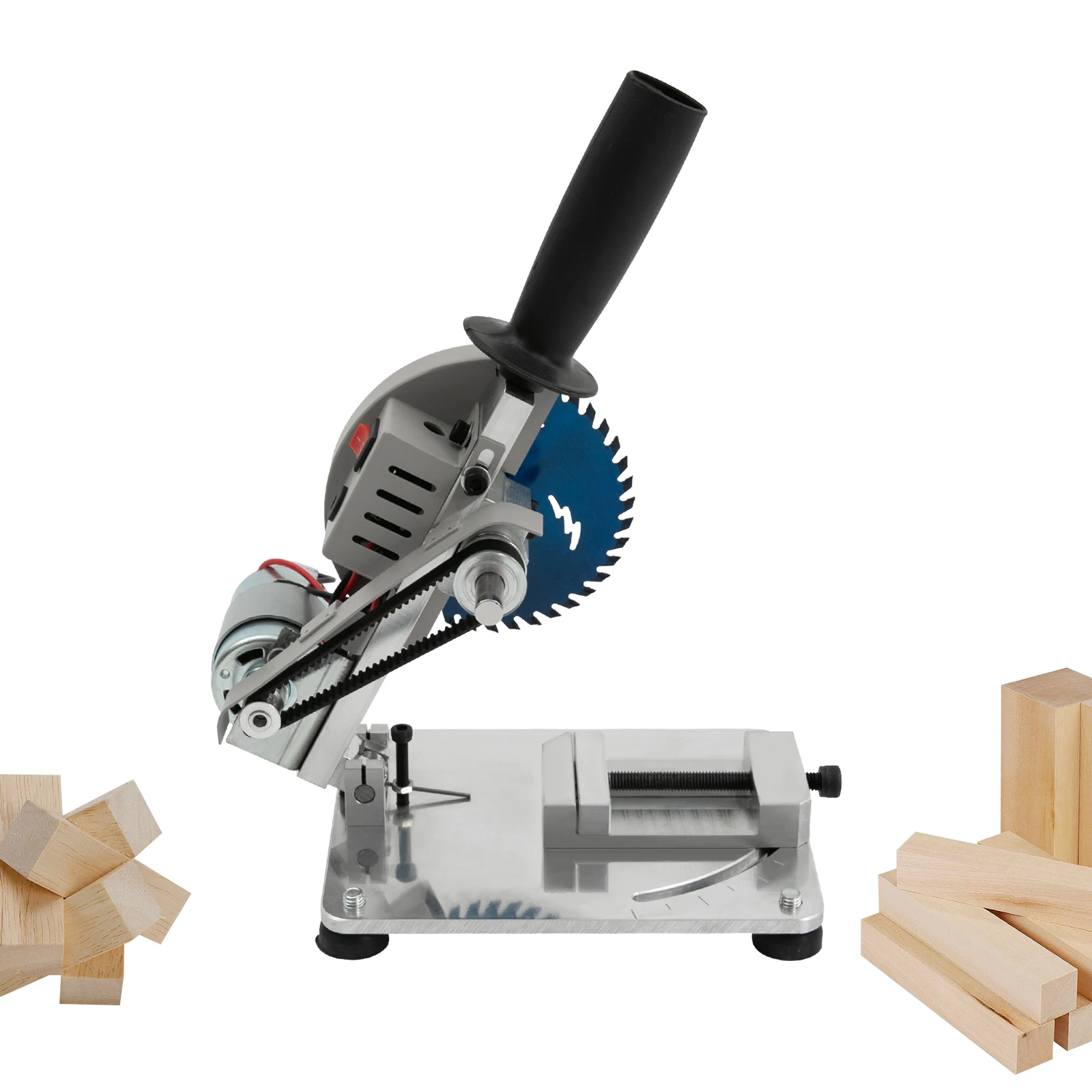 

4" Portable Mini Benchtop Cut-Off Miter Saw Crafts Cutting Metal 0-45° 96W