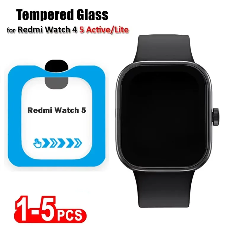 Tempered Glasss for Xiaomi Redmi Watch 4/5 Active/5Lite Screen Protector Protective Glass Easy to Install Tempered Glasss