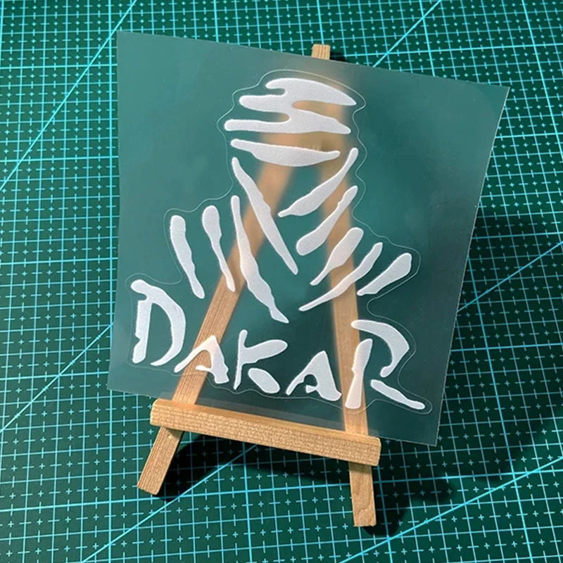 Dakar Racing Style Waterproof Vinyl Sticker 1PC Fit Motorcycle Scooter Helmet Fuel Tank Front Fairing DIY Modification view 6