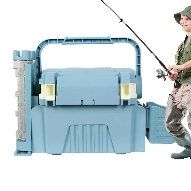 

Big Tackle Box Fishing Tool Large Portable Storage Box Multifunctional Lightweight Tacklebox Container for Professionals