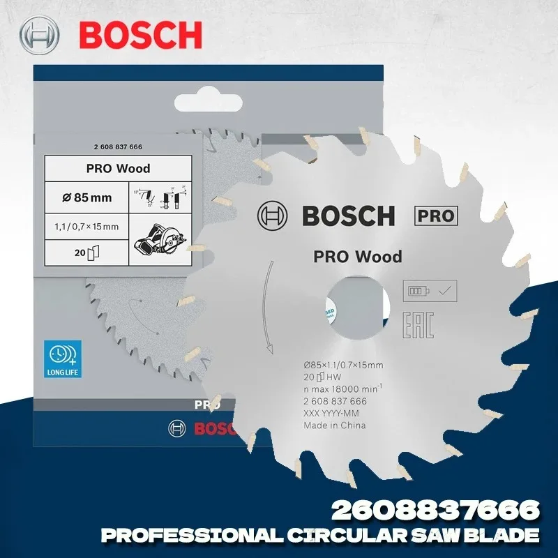 

BOSCH 2608837666 Профессиональная циркулярная пила, стандартная для дерева, аксессуары для электроинструментов Bosch