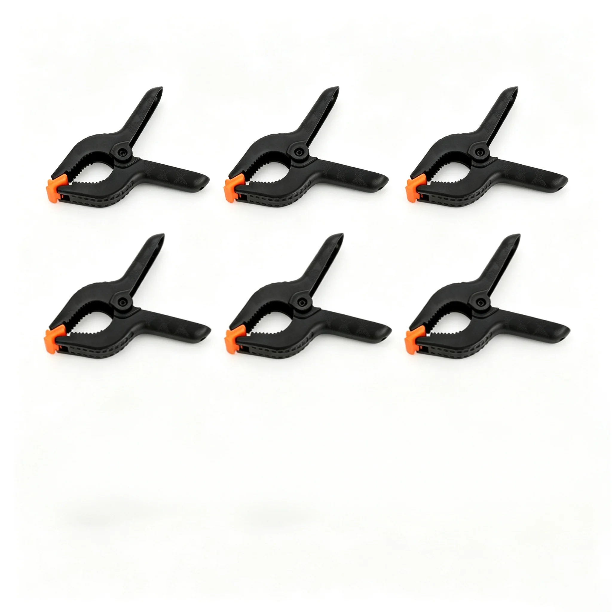 6pcs Heavy 3-inch Duty Plastic Spring Clamps For Photo Studio Background Muslin Canvas Paper  Chromakey Screen Clips Carp