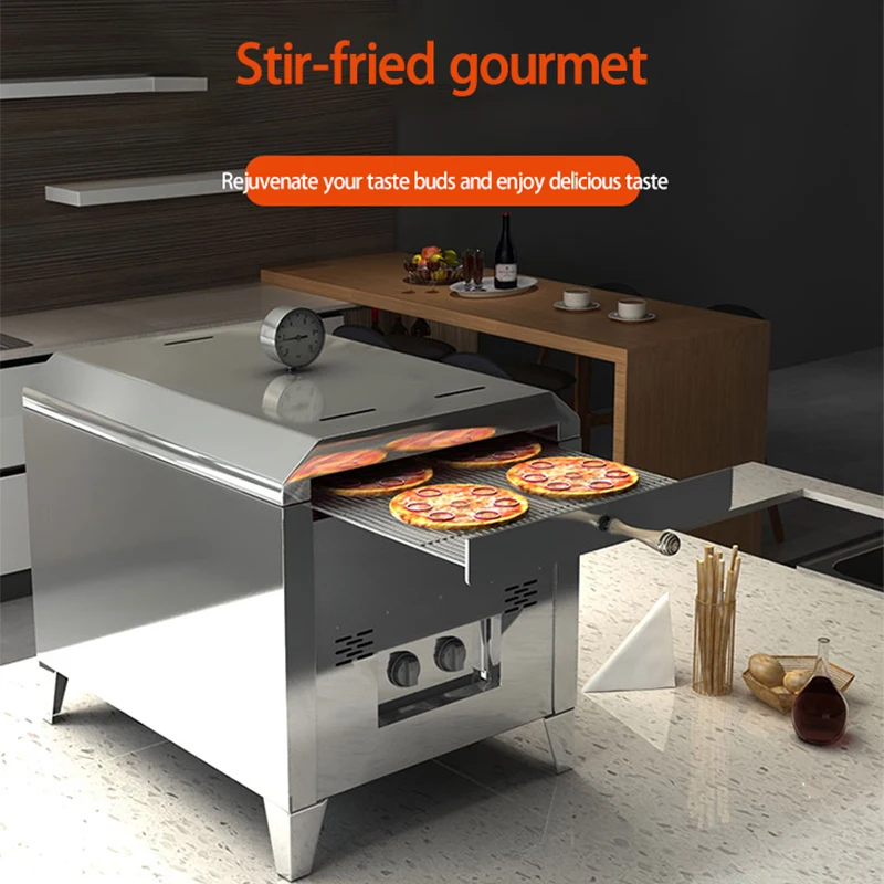 Four à pizza mobile automatique, 20L, 30kW, pour l'extérieur, sans contrôle de température