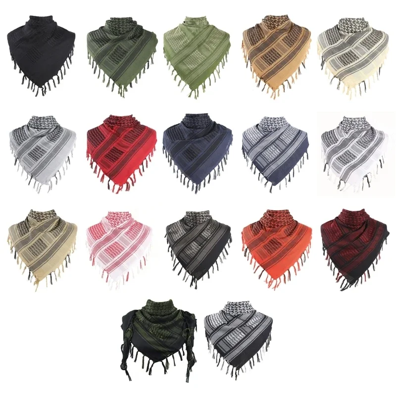 Multi Use Arafat Praying Scarf Jacquard Shawl Scarf Adult Desert Arab Shemagh Headscarf Arabian Dubai Saudi Headcover 32 Styles