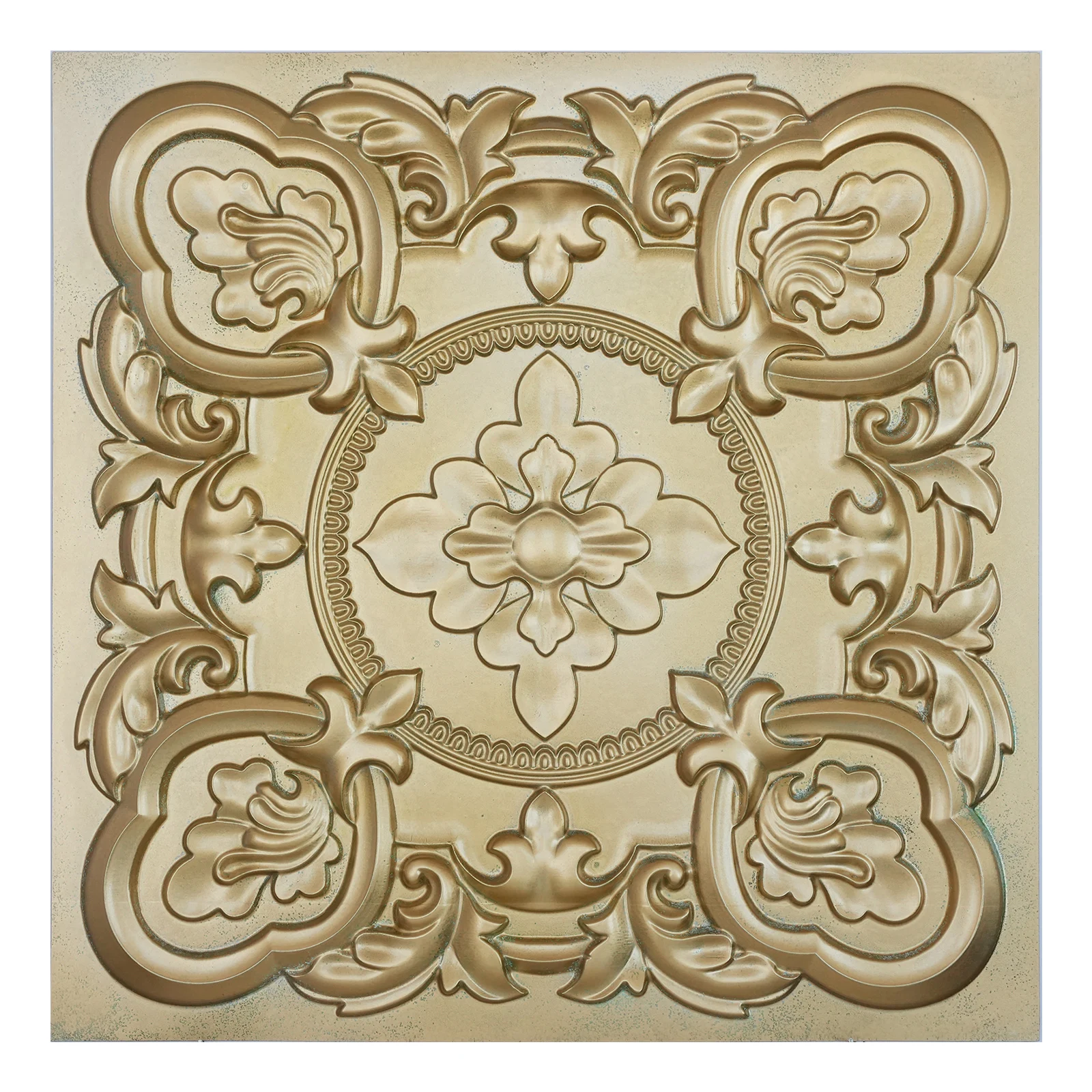 Distress Tin Ceiling Tiles, Interior roof panels, for Public house PL30 Brass verdigris 10pcs