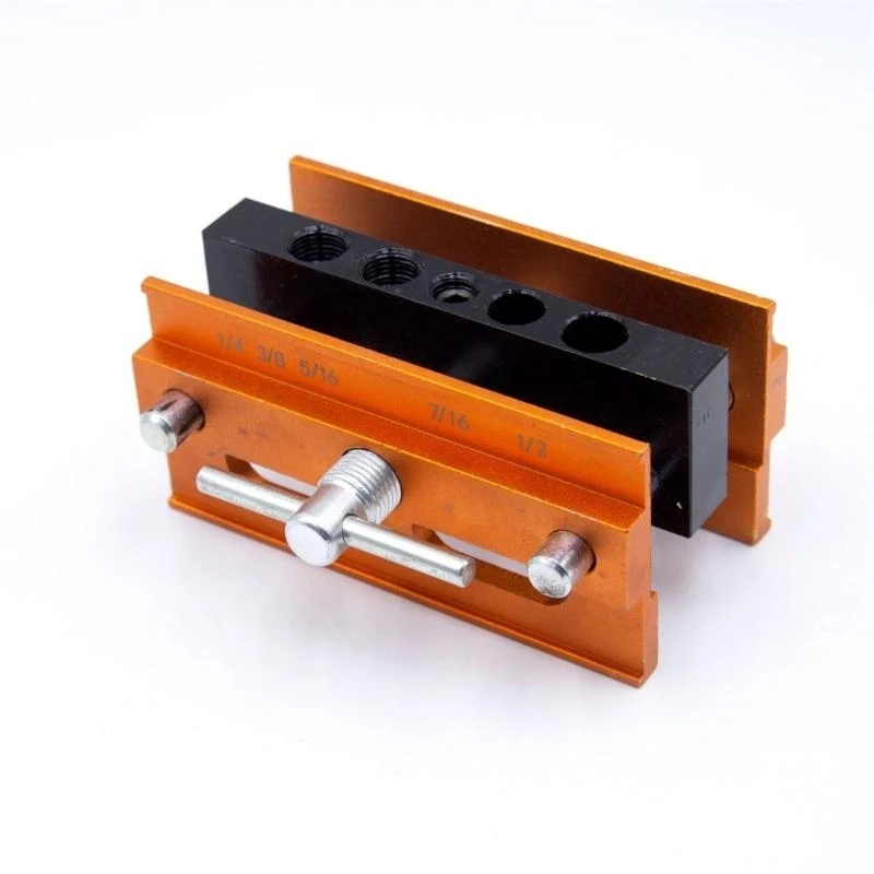 Centering Doweling Jig Drill Jig For Straight Holes Biscuit Joiner Set With 6 Drill Guide Bushings Adjustable