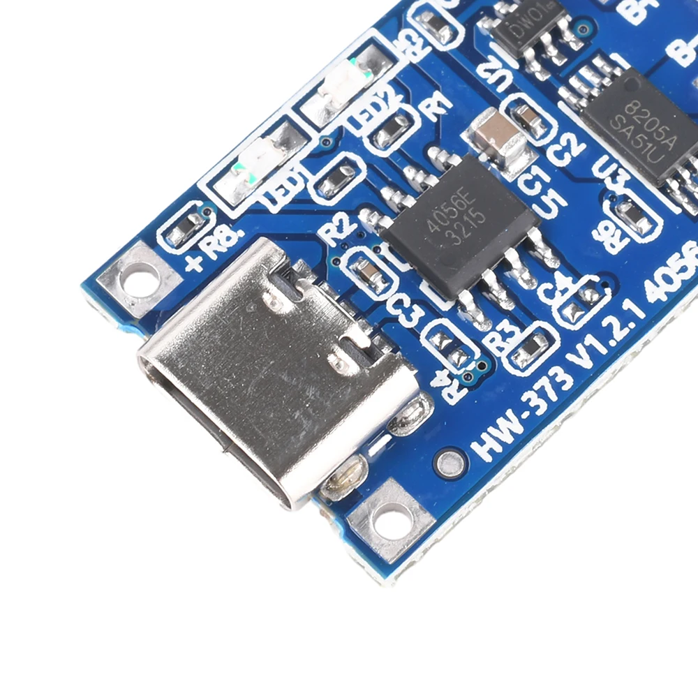 TP4056 Typ-C USB 5V 1A 18650 Lithium-Batterie-Ladegerät TP4056 Modul Ladeplatine mit Schutzfunktion Doppelfunktion 1A Li-Ion – Detail 5