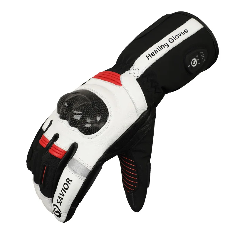 Winter Motorcycle Gloves Touchscreen Rechargeable Electric Heated Riding Motorcycle Gloves for Men - view 6
