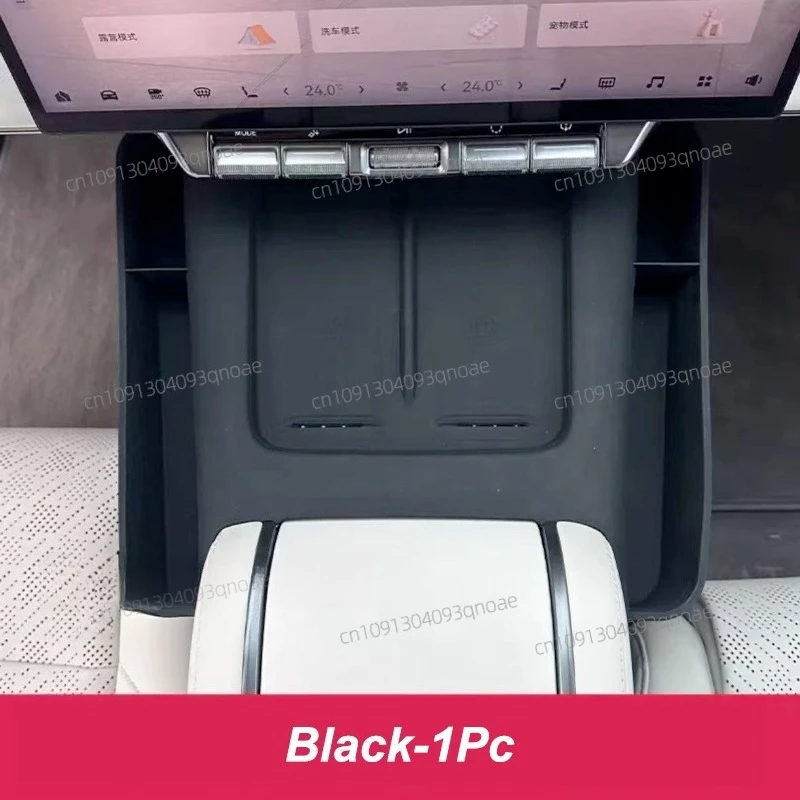 For Zeekr 7X 2024 2025 Central Control Wireless Charging Silicone Pad Storage Bag Interior Accessories